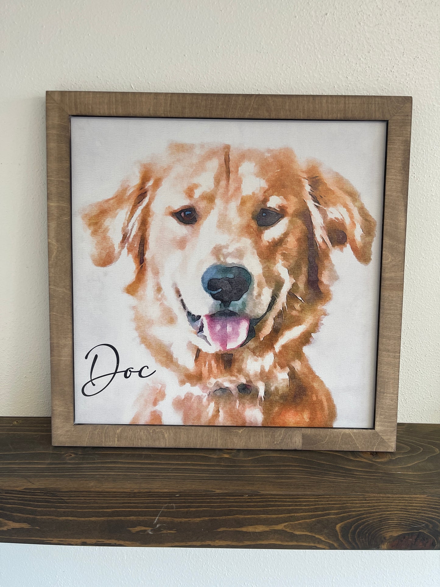 Pet Watercolor Photo