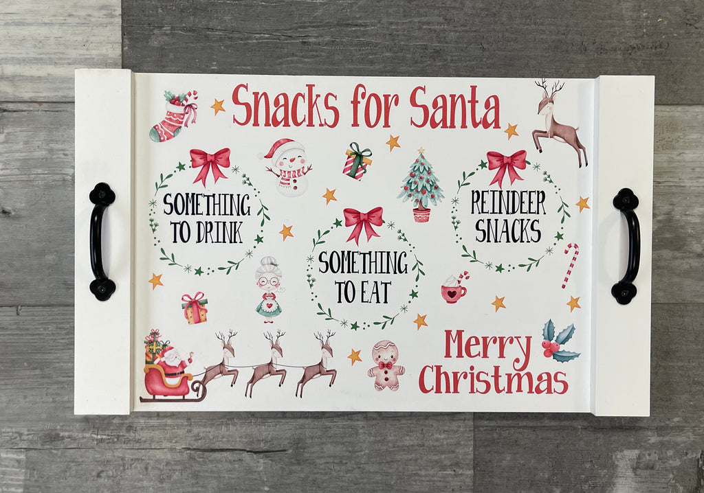 Personalized Snacks for Santa Tray