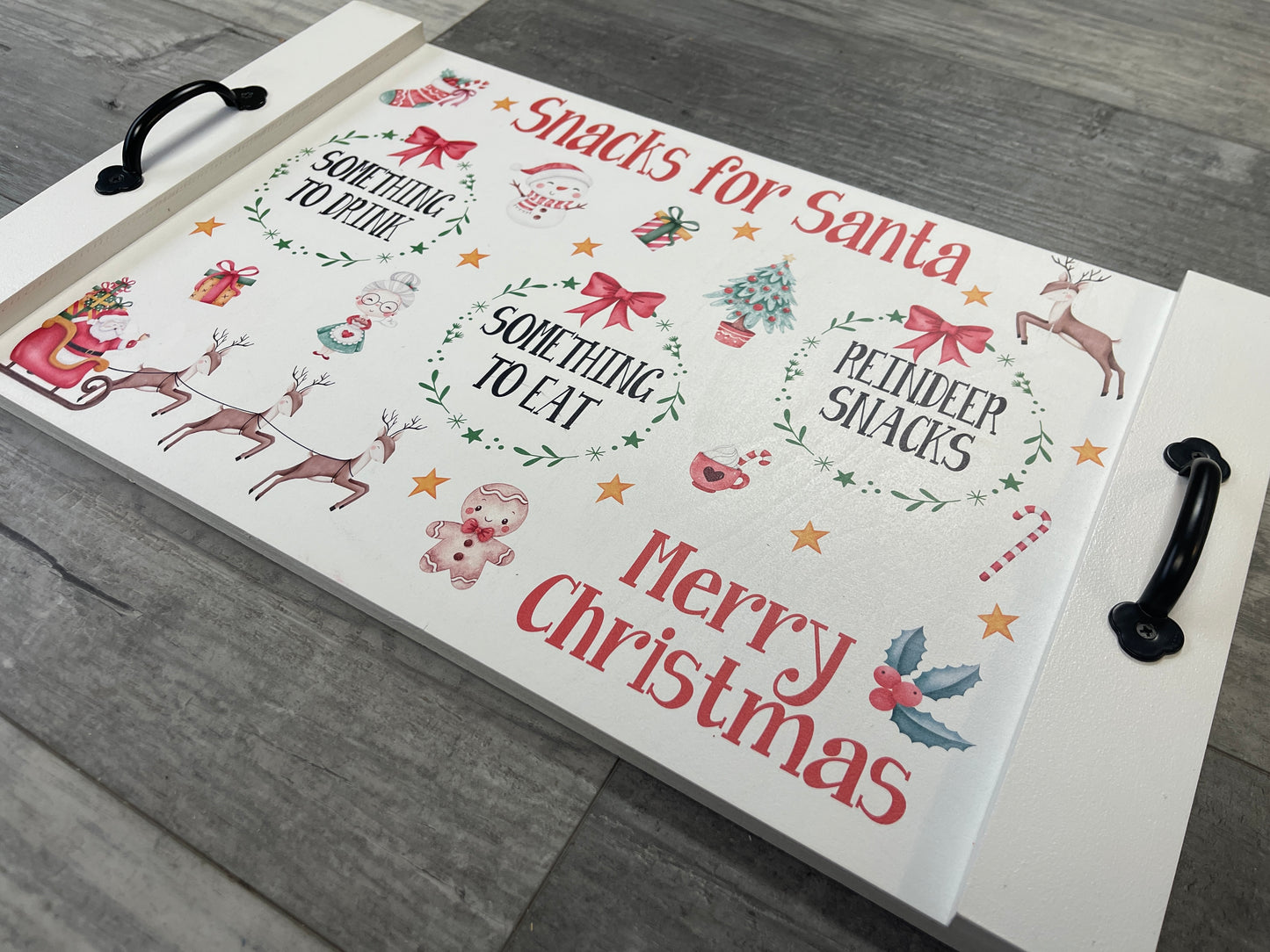Personalized Snacks for Santa Tray