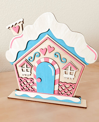 Gingerbread House, Wooden DIY Paint Kit