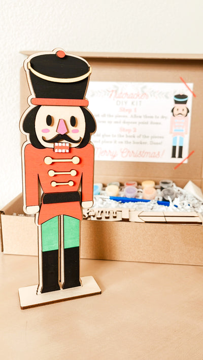 Nutcracker Wooden DIY Paint Kit