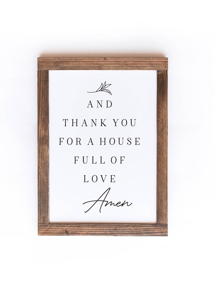 And Thank You for A House Full Of Love (12x16)