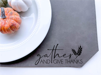 Lasered Engraved Placemats