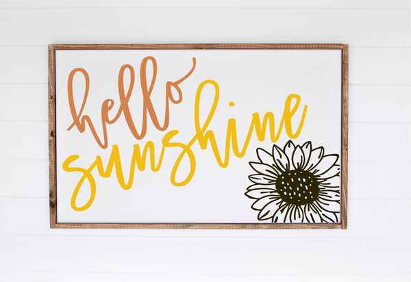 Sunflower Hello Sunshine (12x16)