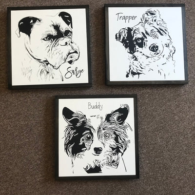 Framed Pet Portraits