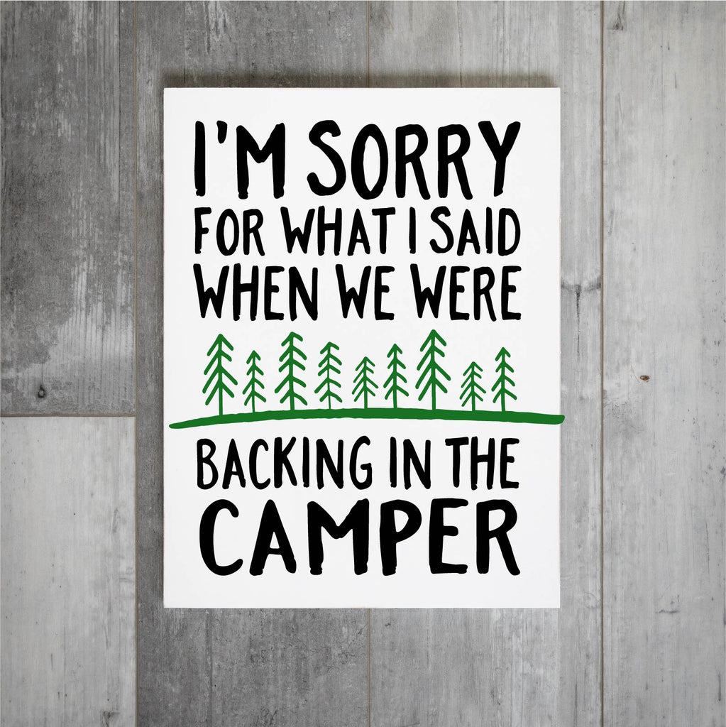Backing Up the Camper