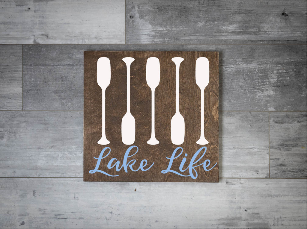 Lake Life Paddles (12x16)