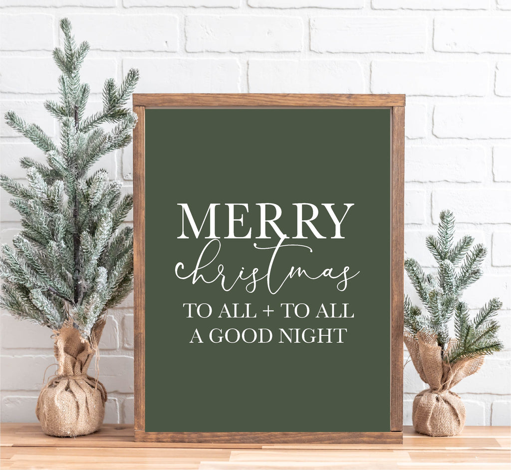 Merry Christmas To All Finished Sign