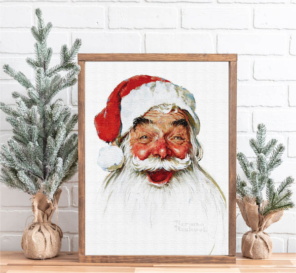 Santa Profile Finished Sign