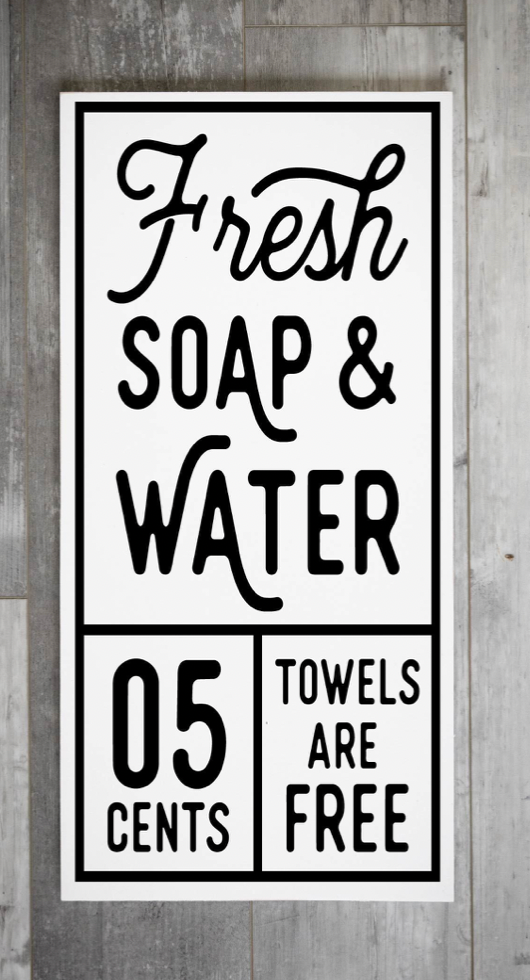 Fresh Soap and Water (12x24)