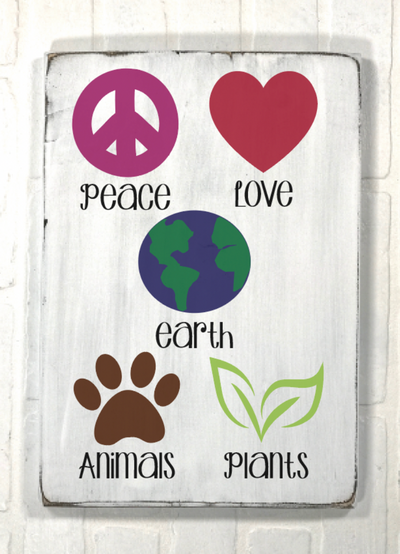 Peace, Love, Earth, Animal, Plants