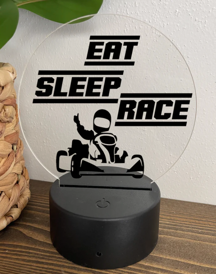 Eat Sleep Race Night Light