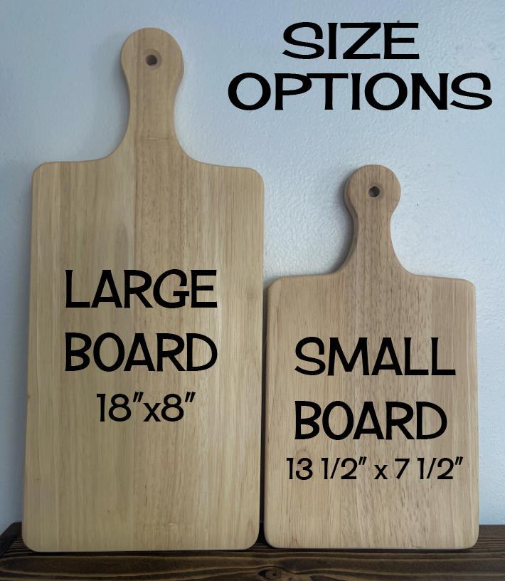 Upload Your Recipe Engraved Cutting Board