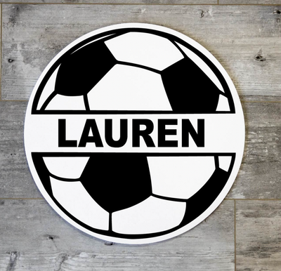 Soccer Ball Name Round with Name