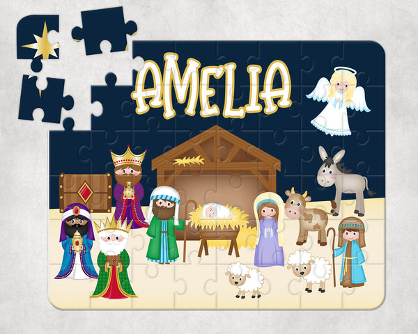 Nativity Puzzle with Name
